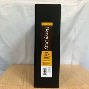 3” In Place Heavy Duty Binder. Black. PVC Free B1